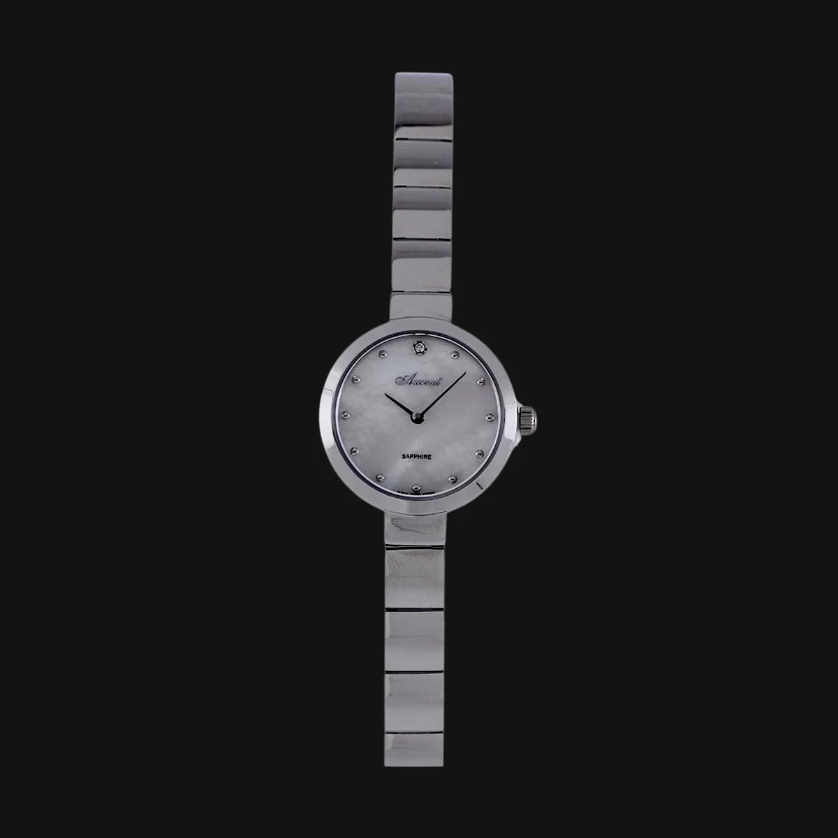 ساعت لوکس زنانه اکسنت مدل AX120023L سفید صدفی