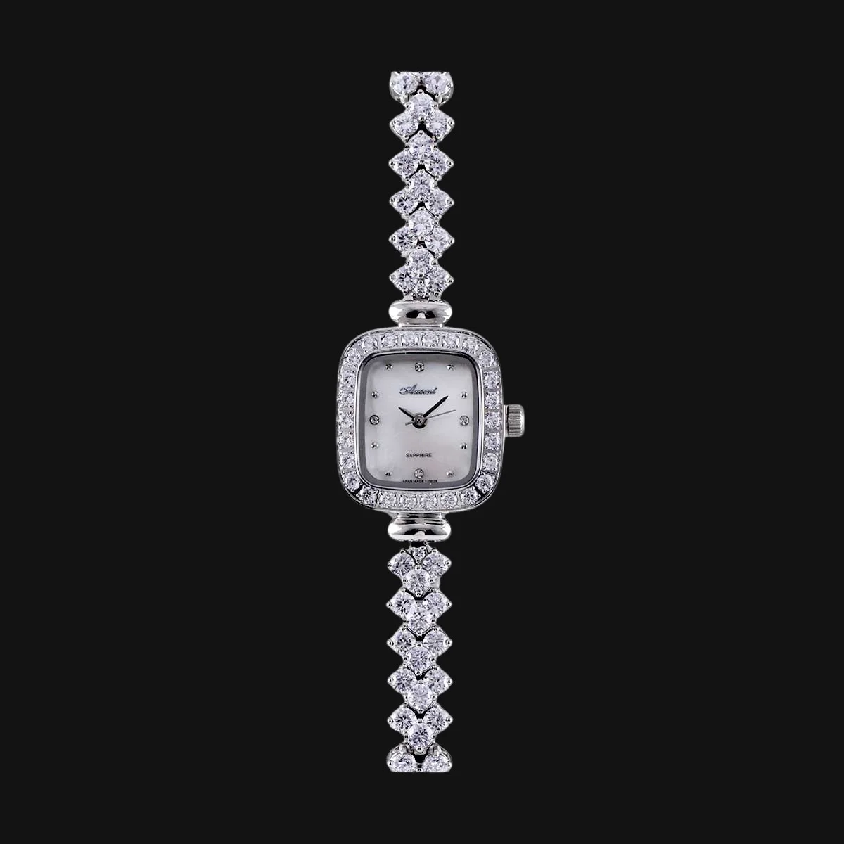 ساعت لوکس زنانه اکسنت مدل AX120028L نقره ایی براق