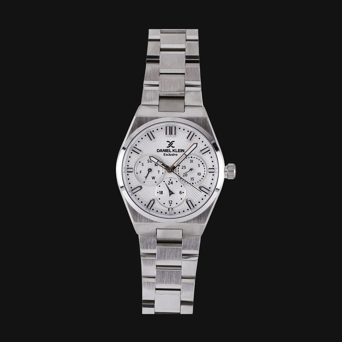 ساعت عقربه ای زنانه فول دیت دنیل کلین مدل 1-1.13962 رنگ نقره