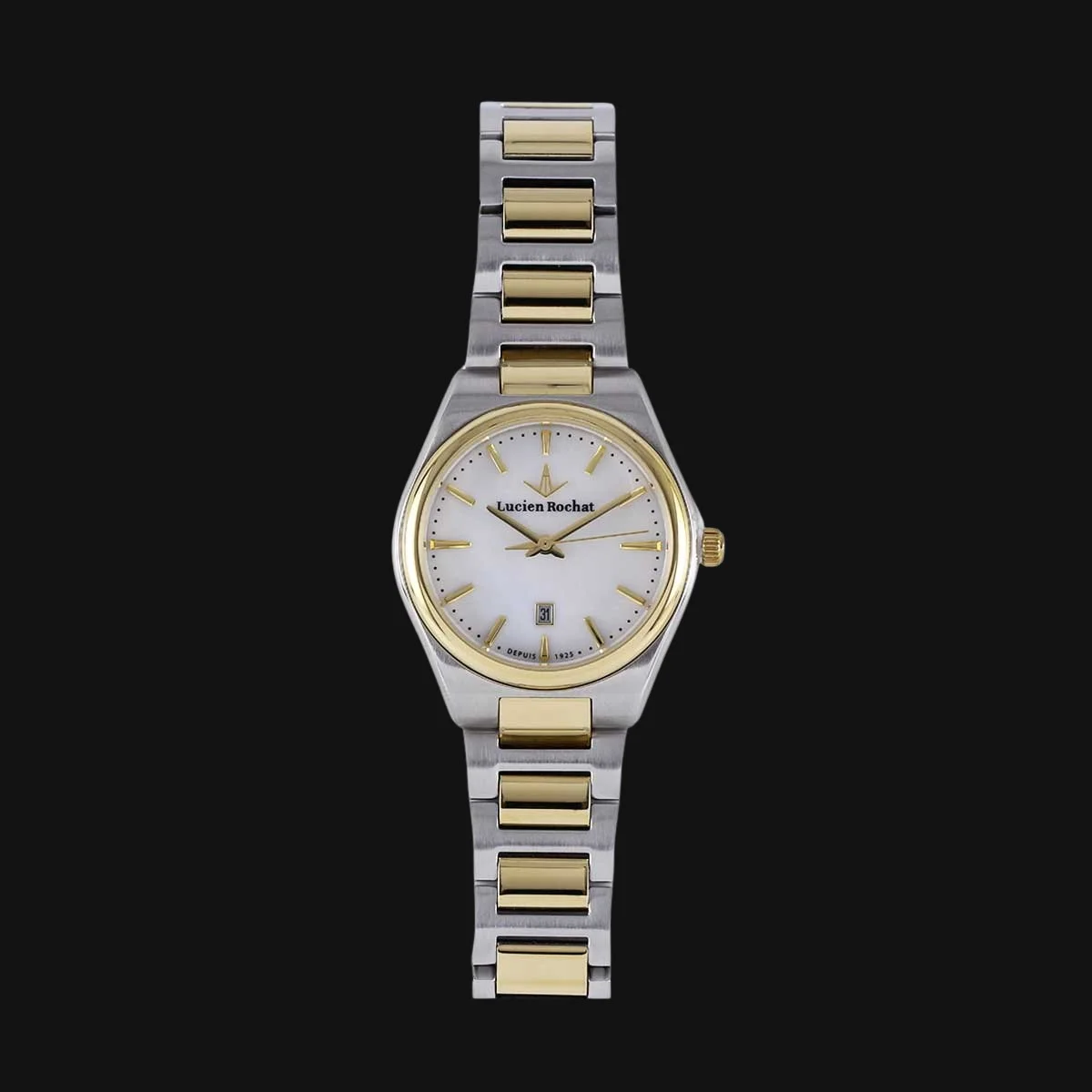 ساعت لوکس زنانه لوسین روشا مدل R0453122510 رنگ قاب دو رنگ نقره ایی طلایی براق