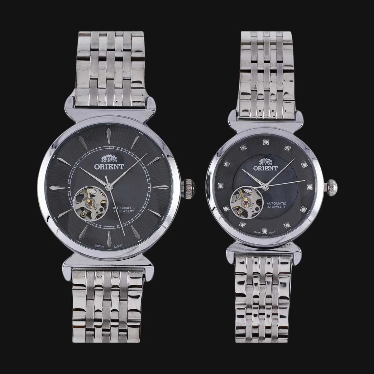 ساعت ست عقربه ای زنانه و مردانه اورینت نقره‌ای 1074G و 1074L