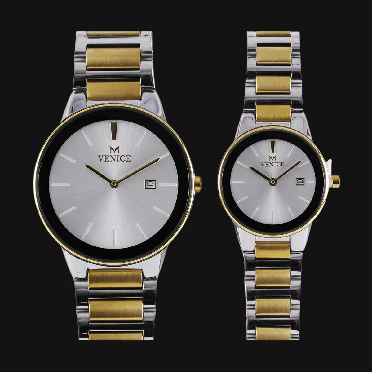 ساعت ست عقربه ای زنانه و مردانه ونیز 801195201L و 801195202G