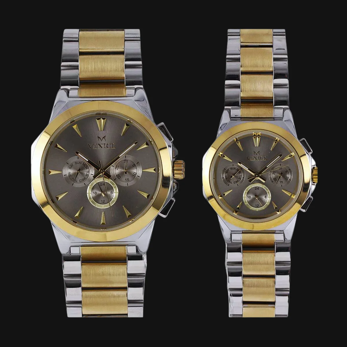 ساعت ست عقربه ای زنانه و مردانه ونیز 801225301L و 801225302G