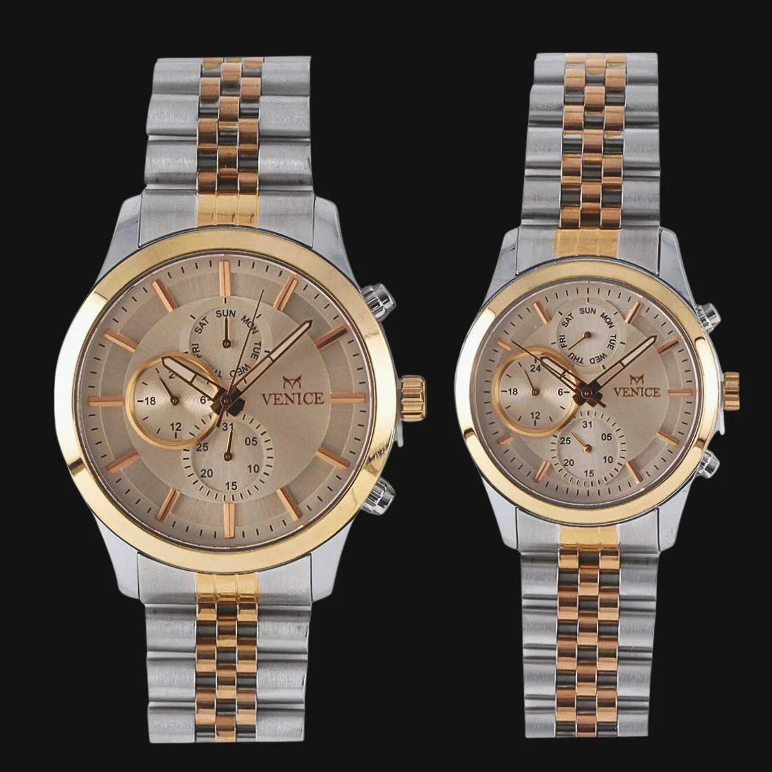 ساعت ست عقربه ای زنانه و مردانه ونیز 801236101L و 801236102G