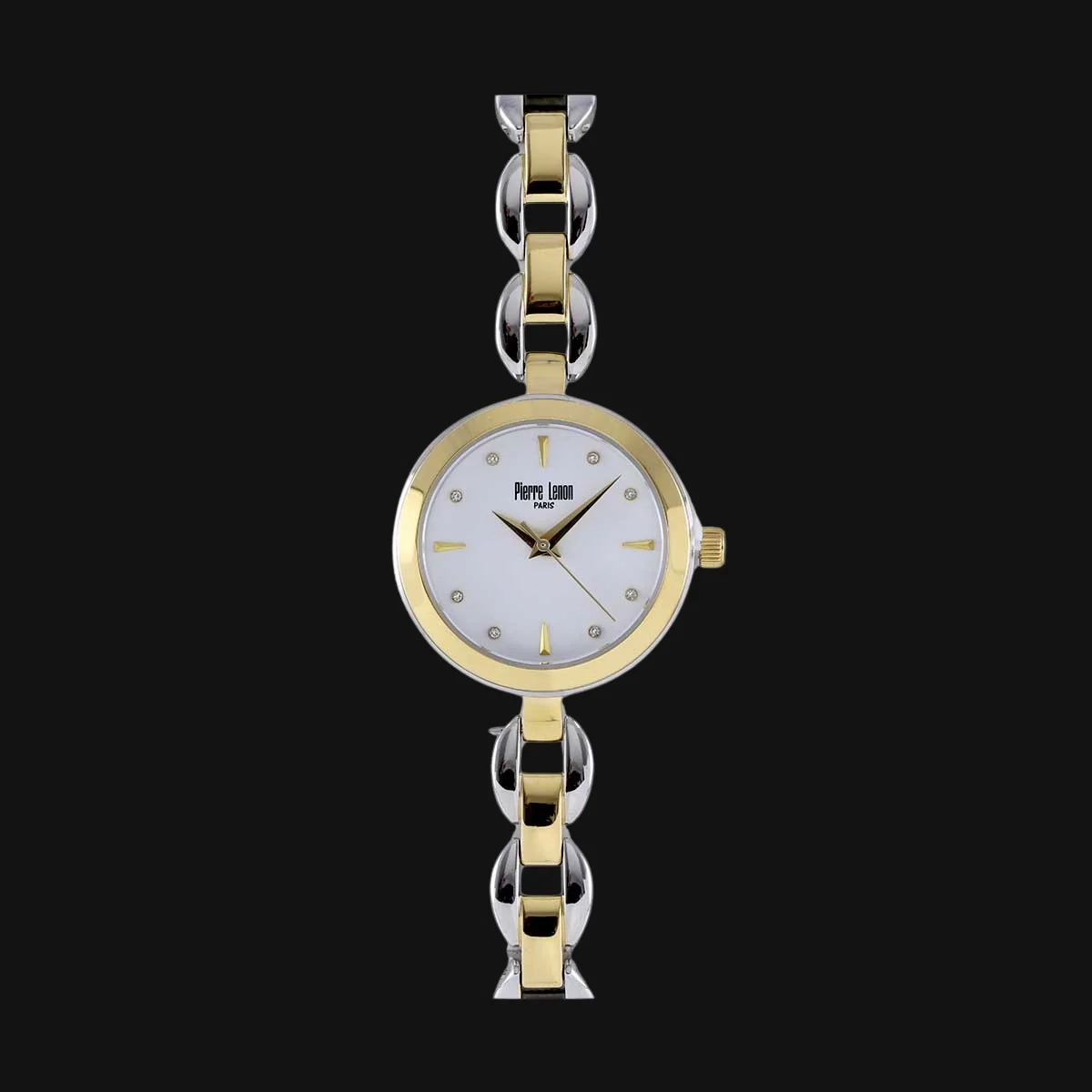 ساعت لوکس زنانه پیرلنون مدل 0161-17PL طلایی براق