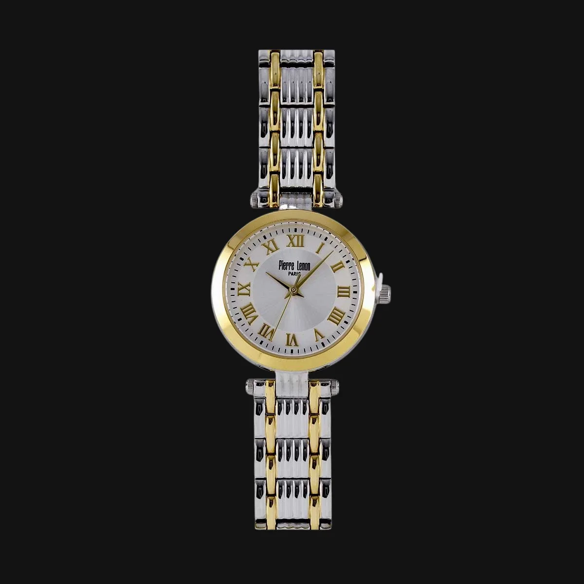 ساعت لوکس زنانه پیرلنون مدل 0162-12PL نقره ایی طلایی