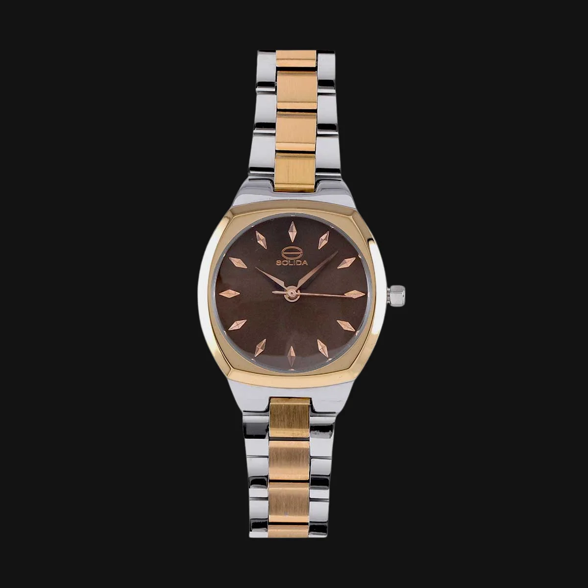 ساعت عقربه ای زنانه سولیدا مدل S4116L نقره ایی رزگلد