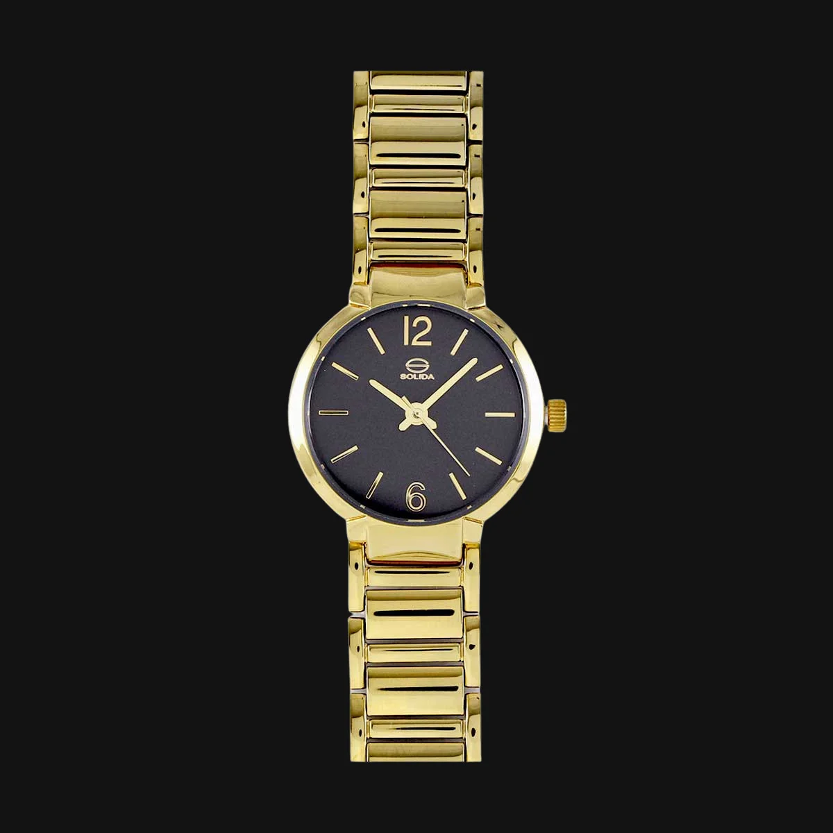 ساعت عقربه ای زنانه سولیدا مدل S4126L طلایی