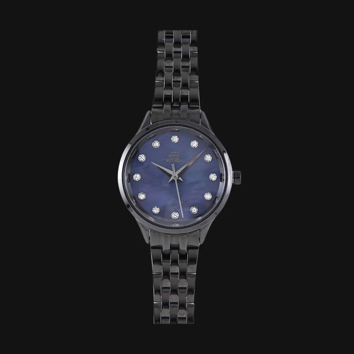 ساعت عقربه ای زنانه سولیدا مدل S4128L مشکی