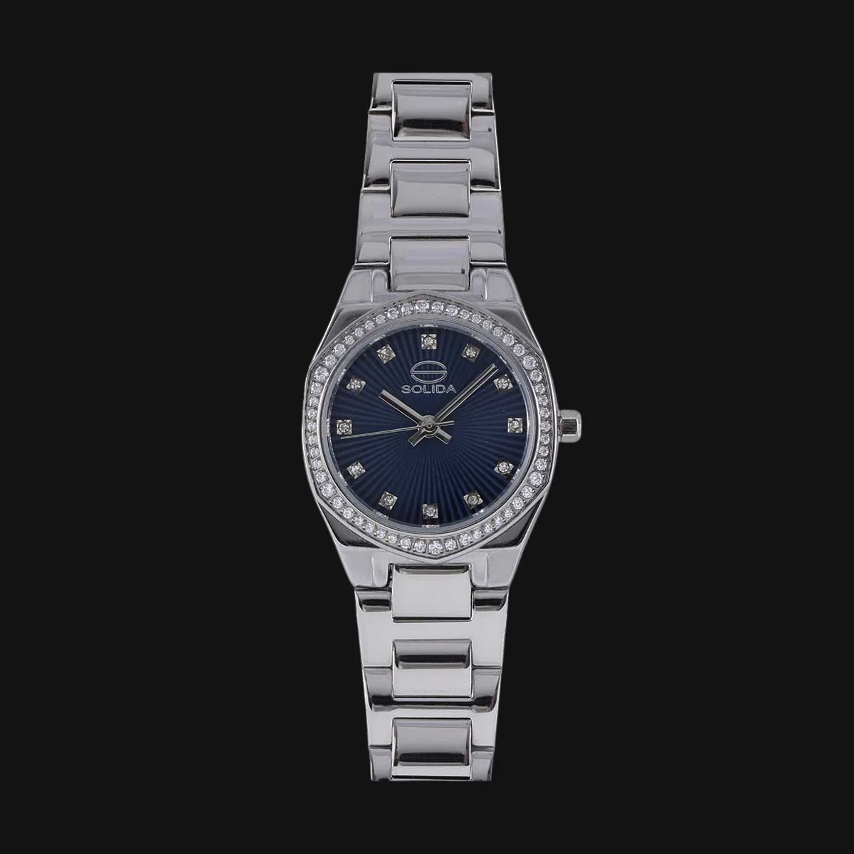 ساعت عقربه ای زنانه سولیدا مدل S5115L نقره ایی براق