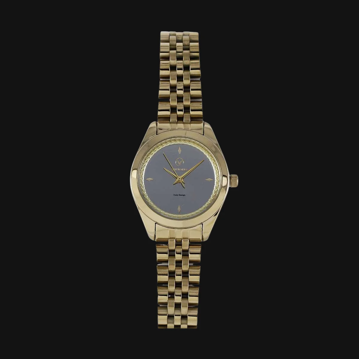 ساعت عقربه ای زنانه ویتوریا مدل VT3387 طلایی مات