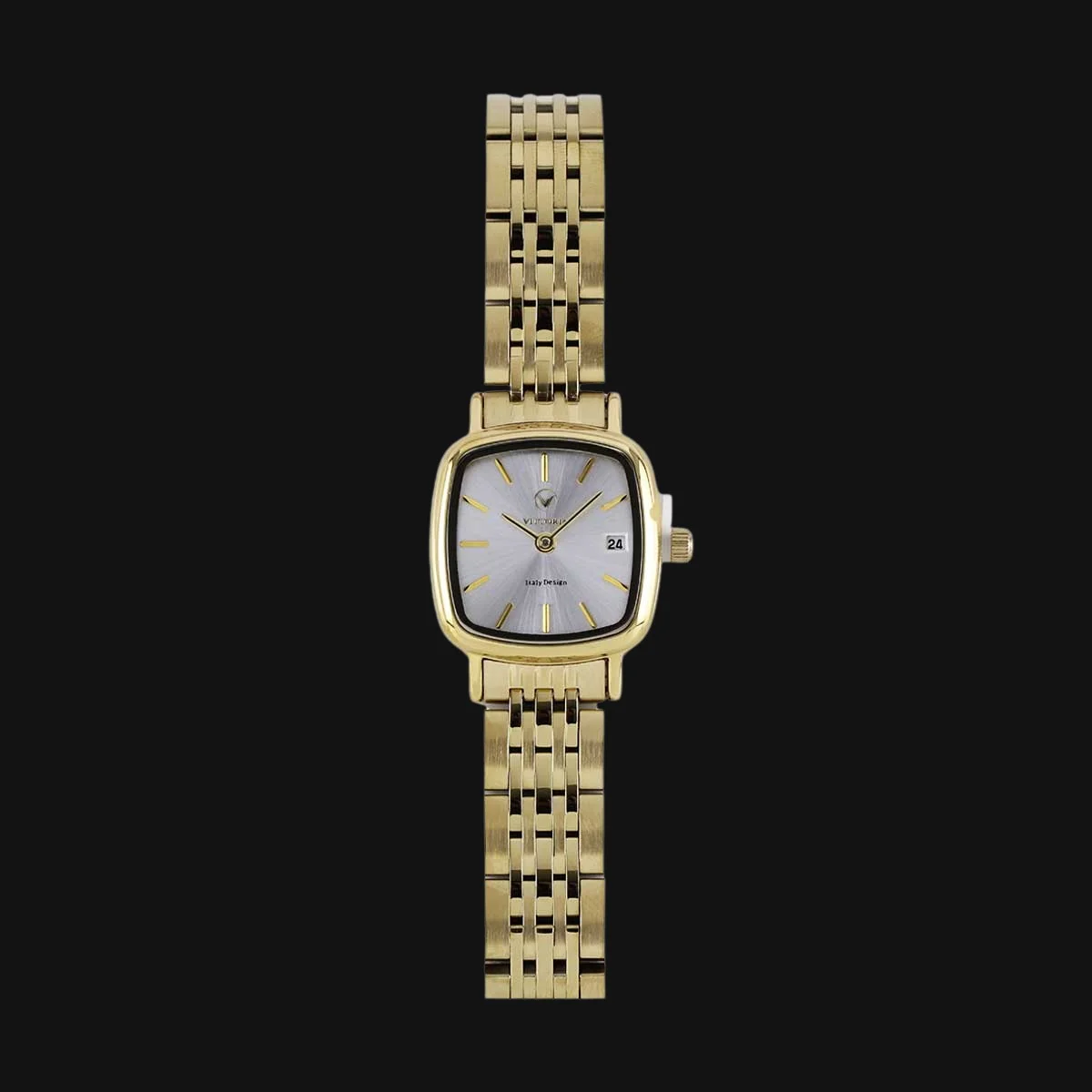 ساعت عقربه ای زنانه ویتوریا مدل VT3392 طلایی سفید